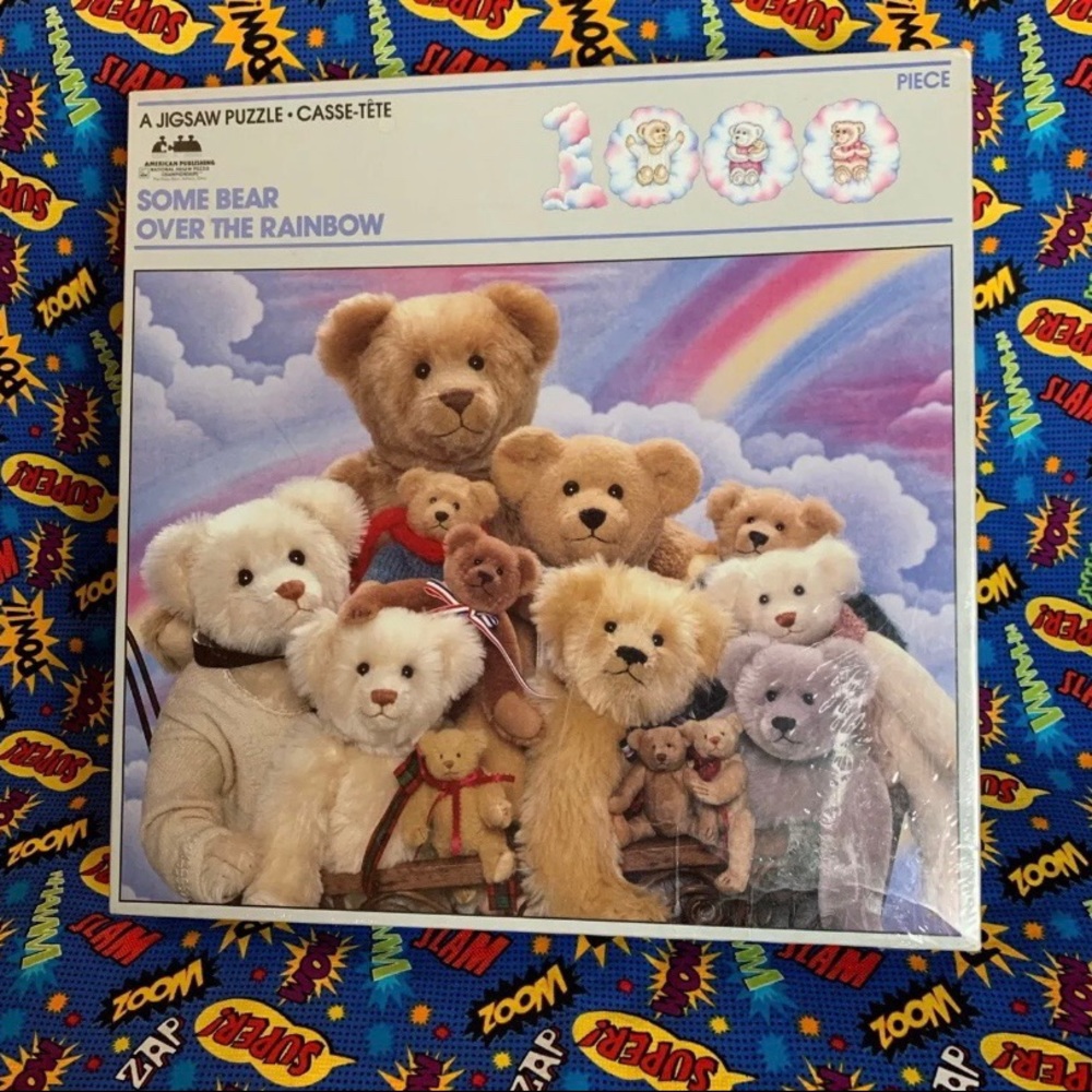 ⚡️1986 Some Bear Over The Rainbow 1000 Piece Puzzle⚡️